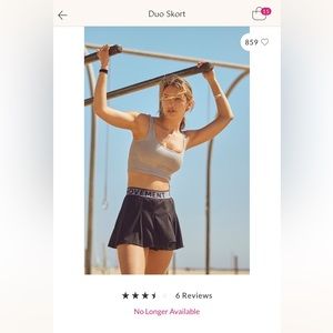 Free people movement duo skort